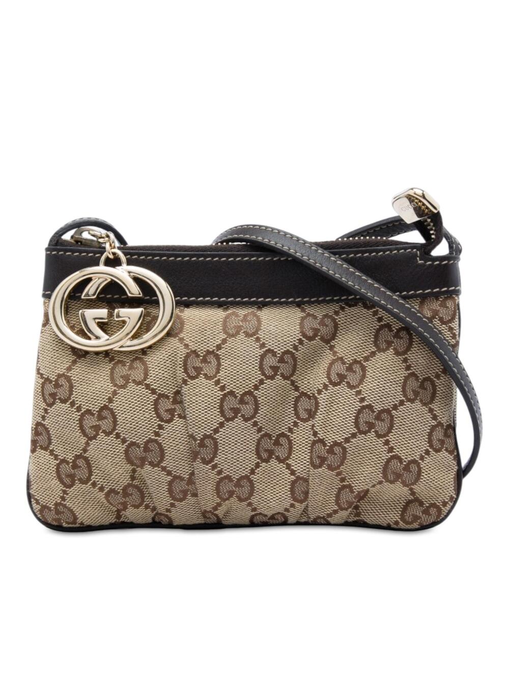 Gucci Gg Canvas Crossbody Pre-Loved Bag #374680G53B